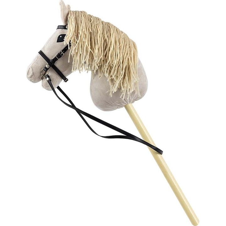Milly Mally HOBBY PLUS caballo de juguete con palo gris claro