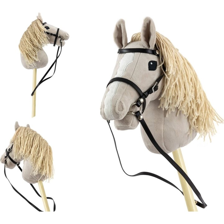 Milly Mally HOBBY PLUS caballo de juguete con palo gris claro