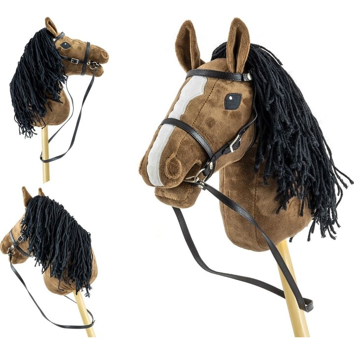Milly Mally Hobby caballo de palo marrón oscuro