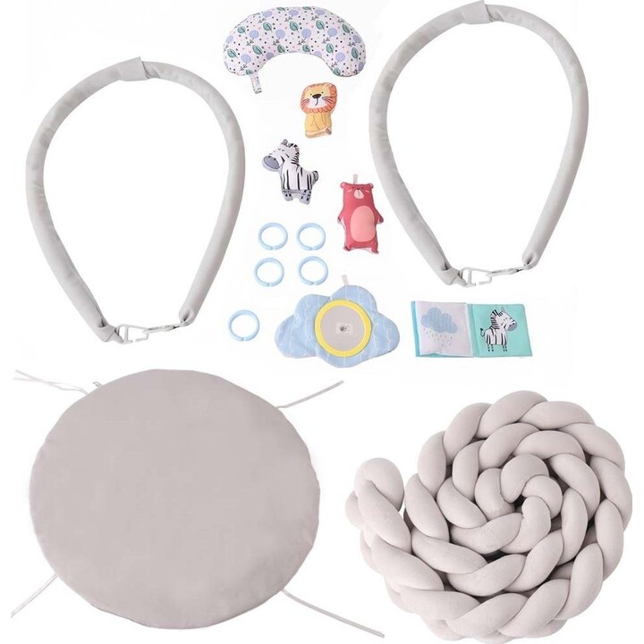 Milly Mally TinyMini 6832 geflochtene Sensorik-Spielmatte beige