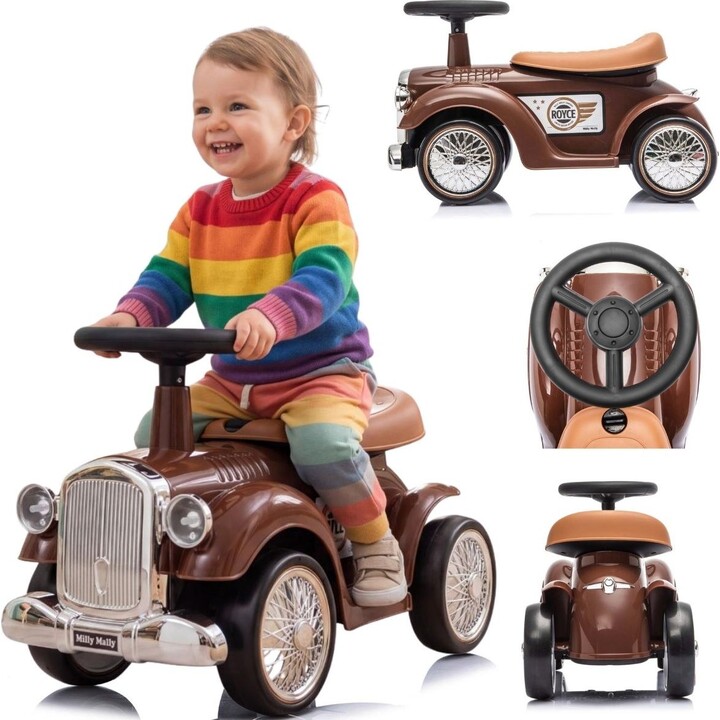 Milly Mally Royce Lauflernauto für Kinder braun