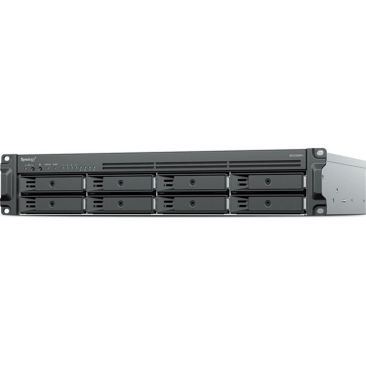 Serveur NAS RS1226RP+ 8 disques durs 0 Go 2,2 GHz 2 ports Ethernet 2,5 GbE 1 barrette de 4 Go DDR4 Garantie 3 ans