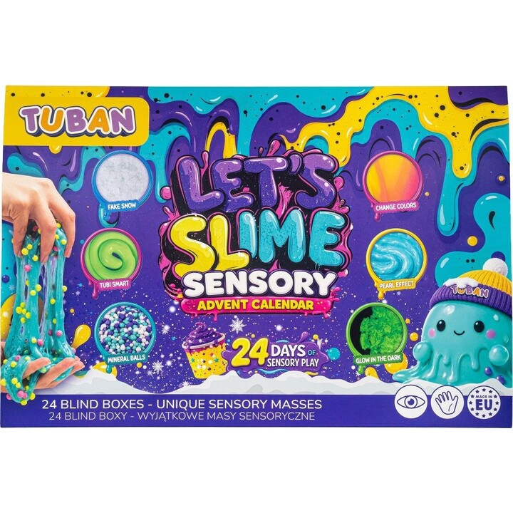 Tuban Let's Slime Adventskalender, sensorisches Set, mehrfarbig