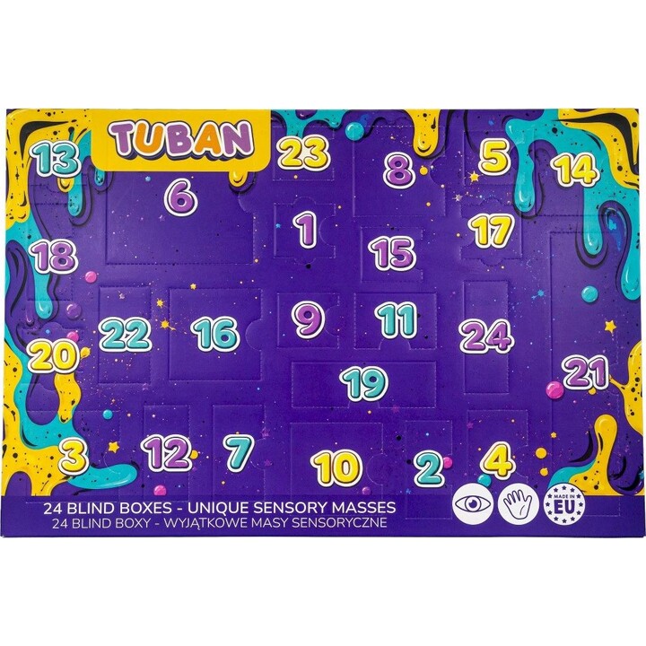 Tuban Let's Slime Adventskalender, sensorisches Set, mehrfarbig