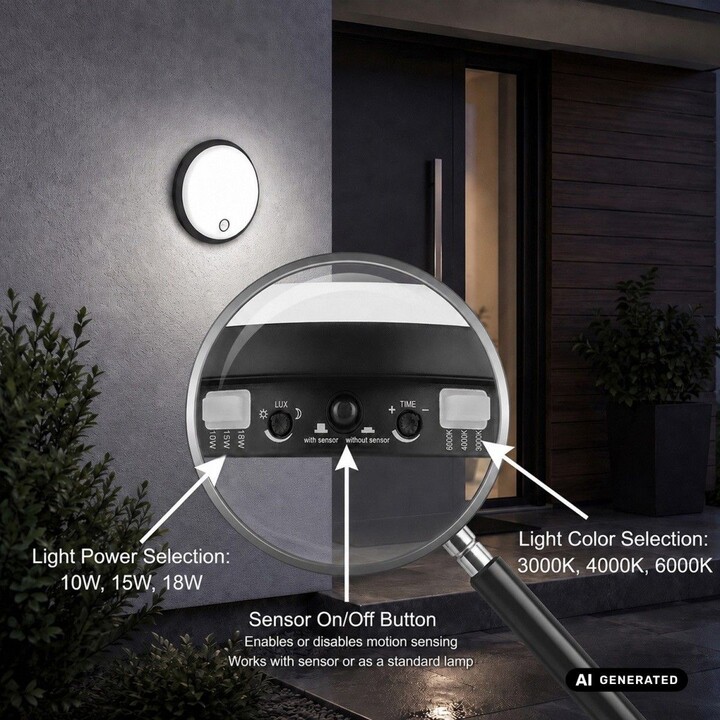Lampada a LED con sensore di movimento PIR MCE535 B