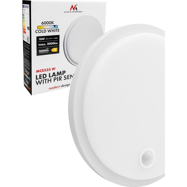 Lampada a LED con sensore di movimento PIR MCE535 W