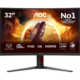 Monitor curvo VA de 31,5 polegadas C32G4Z, 260Hz, HDMI, DP, com alto-falantes.