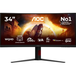 Moniteur 34 pouces CU34G4ZCA VA incurvé 250 Hz HDMI x2 DP HAS Haut-parleur