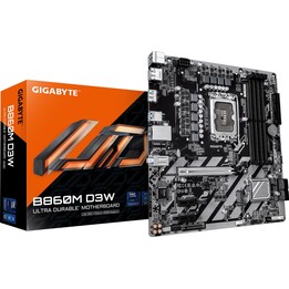 Placa base|GIGABYTE|Intel B860|LGA 1851 (Socket V1)|micro ATX|RAM DDR5-SDRAM|4 ranuras|2 ranuras M.2 (M)|B860MD3W