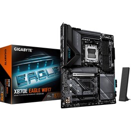 Placa base|GIGABYTE|AMD X870E|Socket AM5|ATX|RAM DDR5-SDRAM|4 ranuras|Wi-Fi Sí|Bluetooth Sí|4 ranuras M.2 (M)|X870EEAGLEWIFI7