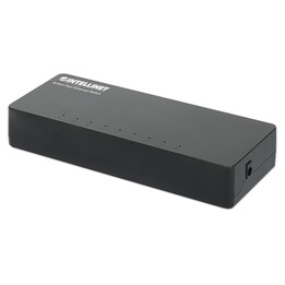 Switch Fast Ethernet da tavolo INTELLINET a 8 porte nero