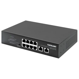 INTELLINET 8-Port Gigabit PoE+ Switch 2 RJ45-Ports 120W