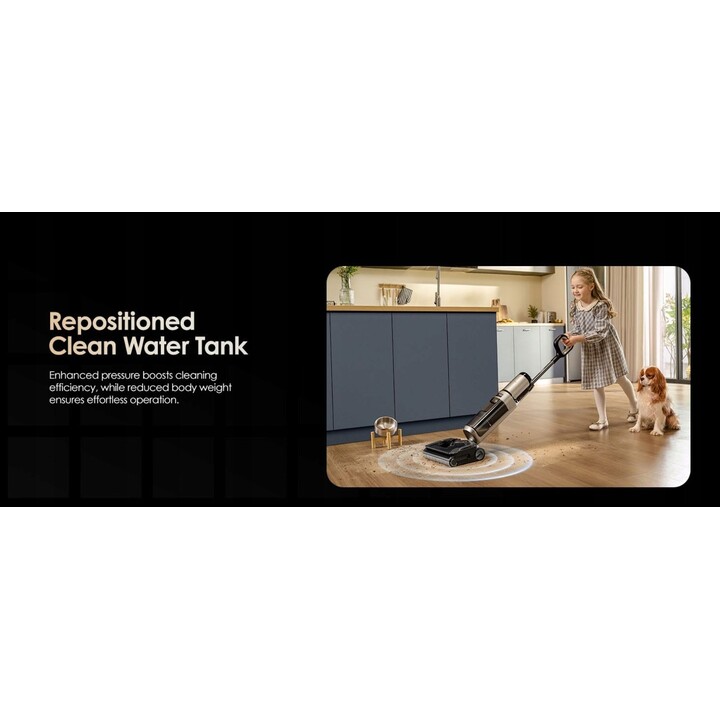 Aspiradora Tineco Floor One S5 Stretch 29421 2 en 1, color dorado