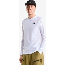 Camisola de manga comprida The North Face 749758 Evolution Simple Dome Regular LS, TNF Branca, tamanho L