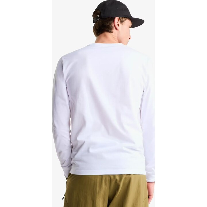 Camiseta de manga larga The North Face 749493 Evolution Simple Dome Regular, color blanco (TNF), talla M