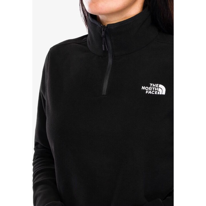 Chaqueta de forro polar The North Face 667258 Glacier con cremallera de 1/4 TNF, color negro, talla M