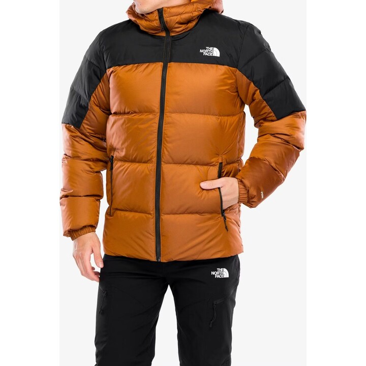 Sudadera con capucha The North Face 670027 Diablo Down 2.0, color Mushroom Ember/Black Heather, talla L