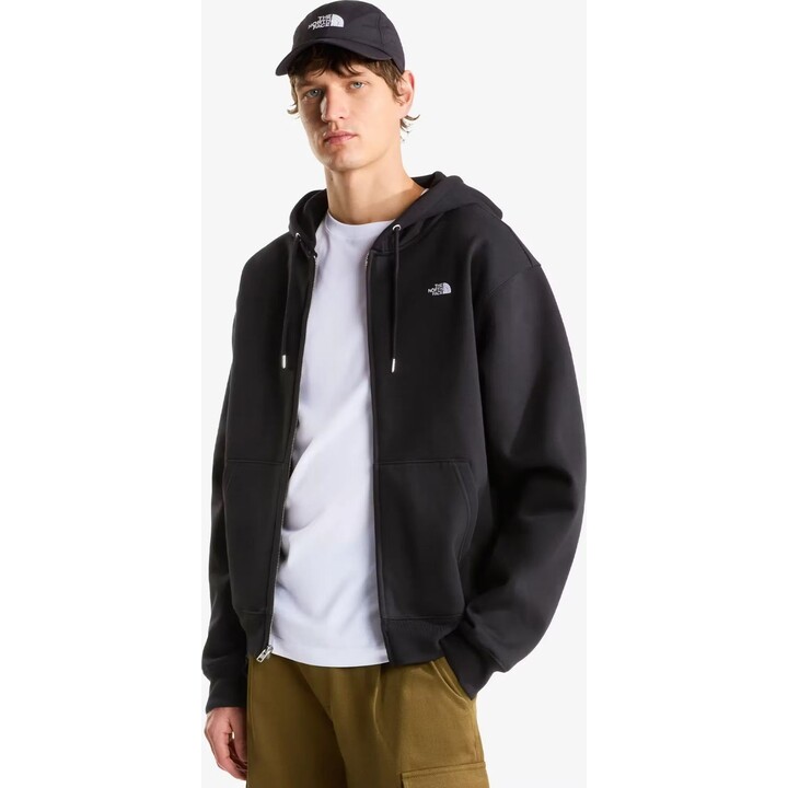 Sudadera con capucha y cremallera completa «Essential Simple Dome Relaxed» de The North Face, 749463, negra, talla M