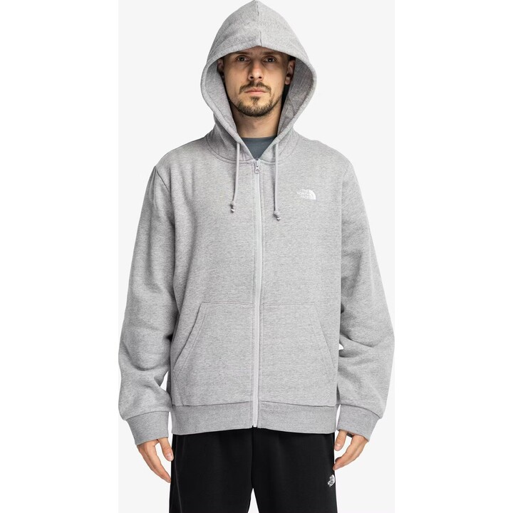 Sudadera con capucha y cremallera completa «Evolution Simple Dome» de The North Face, 749530, gris claro jaspeado, talla XL