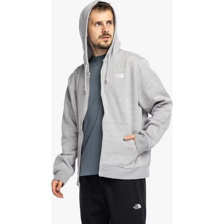 Sudadera con capucha y cremallera completa «Evolution Simple Dome» de The North Face, 749530, gris claro jaspeado, talla XL