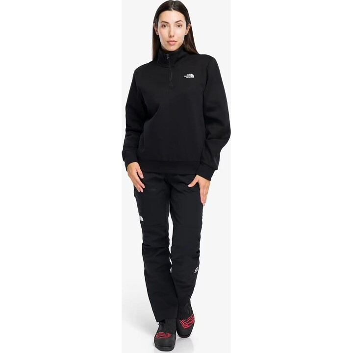 Sudadera con cremallera de 1/4 de The North Face 749626, modelo Evolution Simple Dome Regular para mujer, color negro (TNF), tal