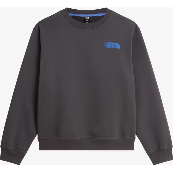 Sudadera con cuello redondo y estampado «Retro Trail Relaxed Crew» de The North Face, 762372, gris antracita, talla M