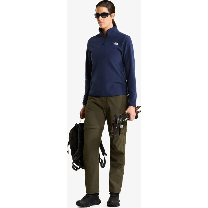 The North Face 722989 Felpa da donna Glacier con zip a 1/4 Summit, blu navy, taglia L