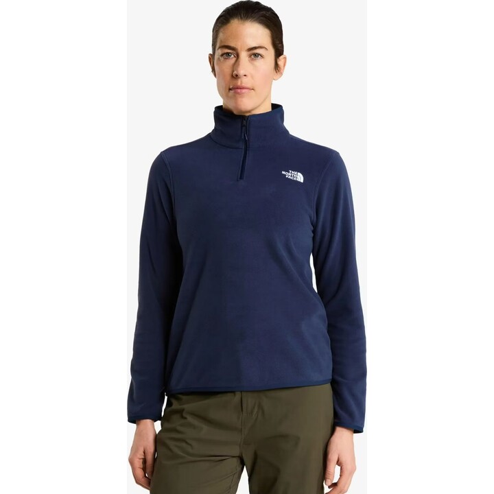 The North Face 722989 Felpa da donna Glacier con zip a 1/4 Summit, blu navy, taglia L