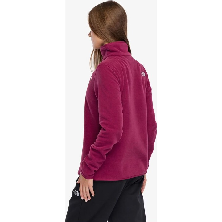The North Face 749436 Polaire Glacier à fermeture éclair 1/4 pour femme, bordeaux foncé, taille M
