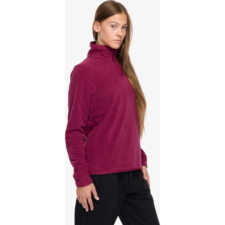 The North Face 749440 Forro polar Glacier con cremallera de 1/4 para mujer, color burdeos intenso, talla S