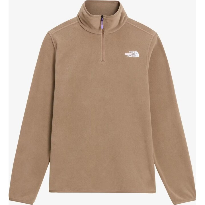The North Face 749452 Forro polar Glacier con cremallera de 1/4 para mujer, color granate, talla S