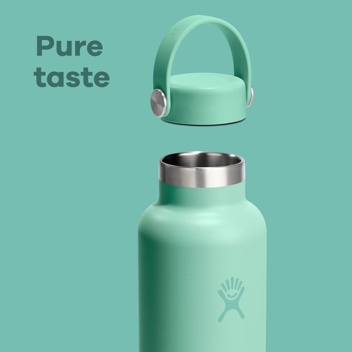 Botella de agua Hydro Flask 727413 con tapón Flex y boca estándar, 710 ml, 24 oz, color avena