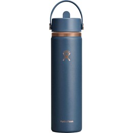 Bouteille Hydro Flask LE26-W24-1003 avec bouchon à paille Wide Flex, 710 ml (24 oz), bleu marine