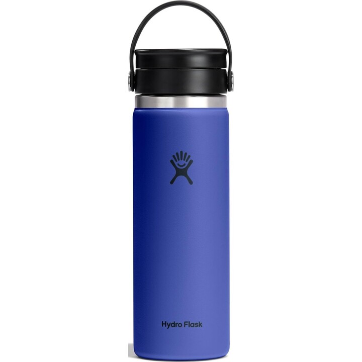 Hydro Flask 727409, vaso térmico de boca ancha con tapón Flex Cap, 591 ml (20 oz), azul Capri