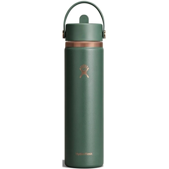 Botella Hydro Flask LE26-W24-1004 con tapón flexible ancho para pajita, 710 ml, 24 oz, verde