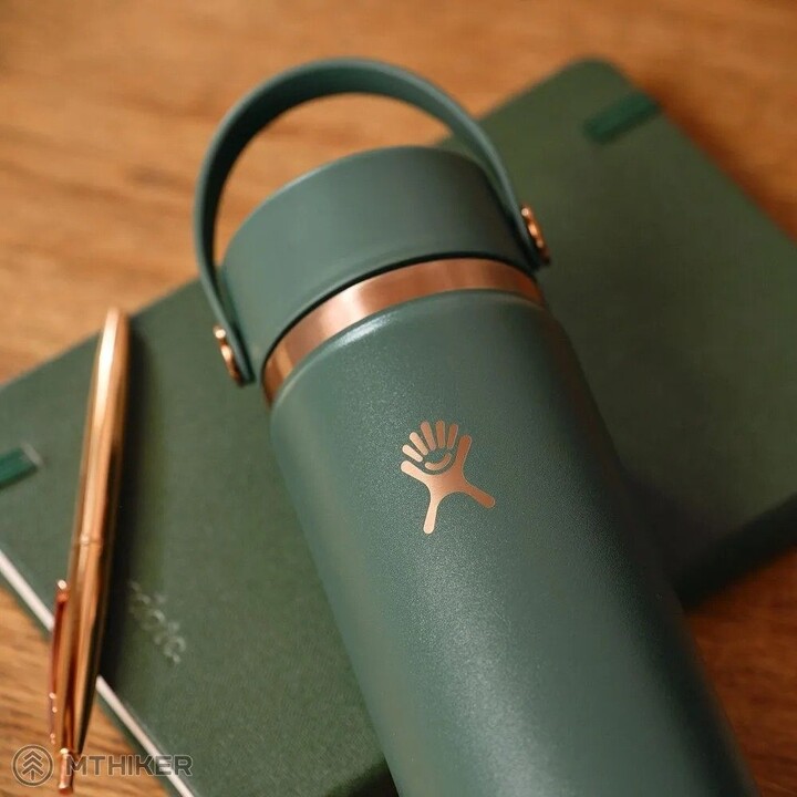 Botella Hydro Flask LE26-W24-1004 con tapón flexible ancho para pajita, 710 ml, 24 oz, verde