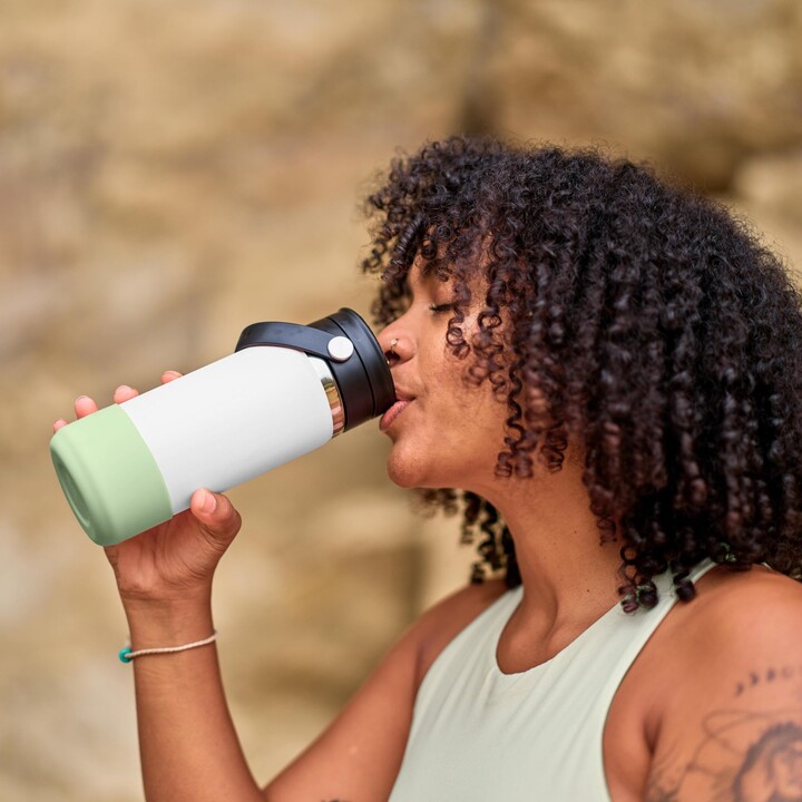 Botella Hydro Flask 727395 con tapón flexible y boca ancha, 591 ml (20 oz), color menta