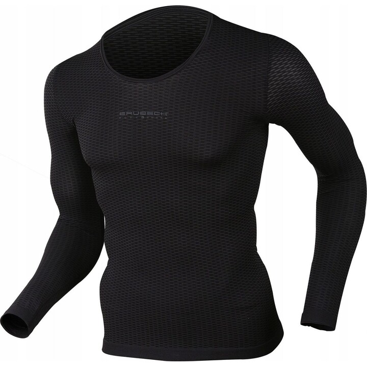 Camiseta térmica unisex de manga larga Brubeck Base Layer LS10850 3D, color grafito, talla L