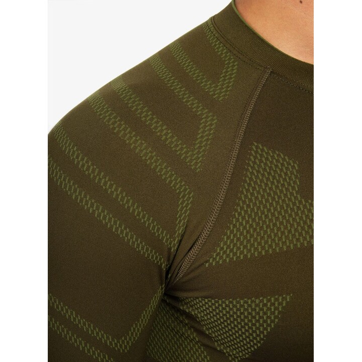 Camisa térmica de manga larga para hombre Brubeck Ranger Protect, color caqui, talla S
