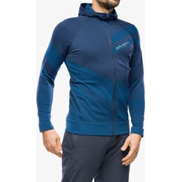 Felpa termica da uomo con zip Brubeck Thermo Wool di Pustelnik 354414, blu navy, taglia L