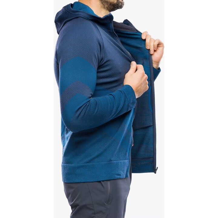 Sudadera térmica con cremallera para hombre «Brubeck Thermo Wool» de Pustelnik 354400, azul marino, XL