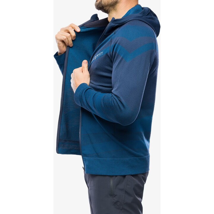 Sudadera térmica con cremallera para hombre «Brubeck Thermo Wool» de Pustelnik 354400, azul marino, XL