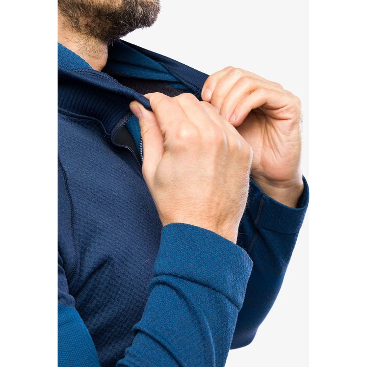 Sudadera térmica con cremallera para hombre «Brubeck Thermo Wool» de Pustelnik 354400, azul marino, XL