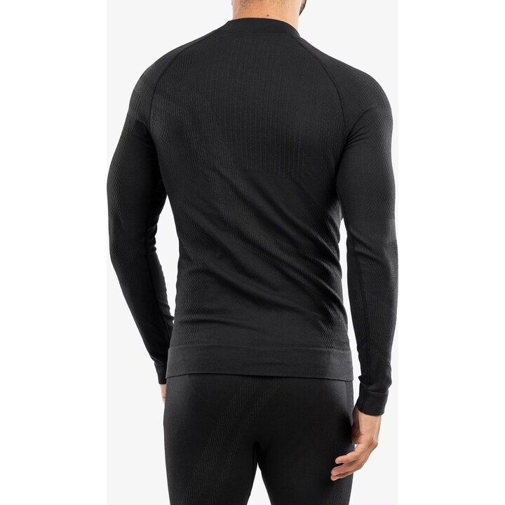 Sweat-shirt thermique en laine mérinos pour homme « Brubeck Thermo Wool » de Pustelnik, référence 481545, couleur graphite, tail