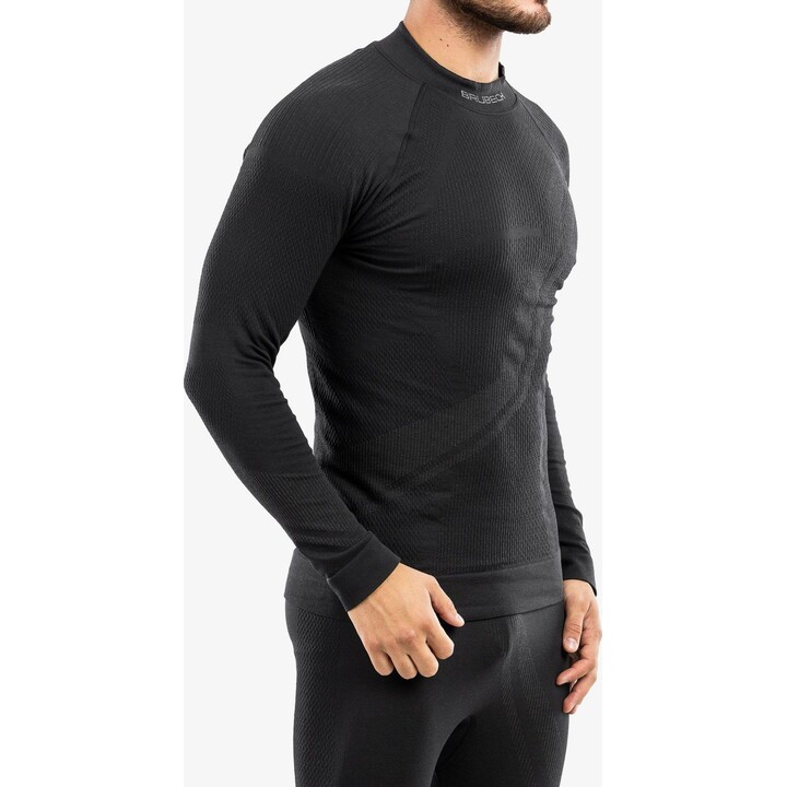 Sweat-shirt thermique en laine mérinos pour homme « Brubeck Thermo Wool » de Pustelnik, référence 481545, couleur graphite, tail