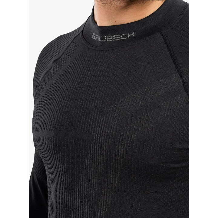Brubeck Thermo Wool by Pustelnik 481545 Mens Merino Thermal Sweatshirt, Graphite, L