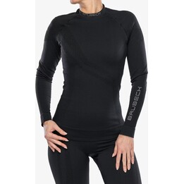 Brubeck Thermo Wool von Pustelnik 481879 Merino-Thermosweatshirt für Damen, Schwarz, S