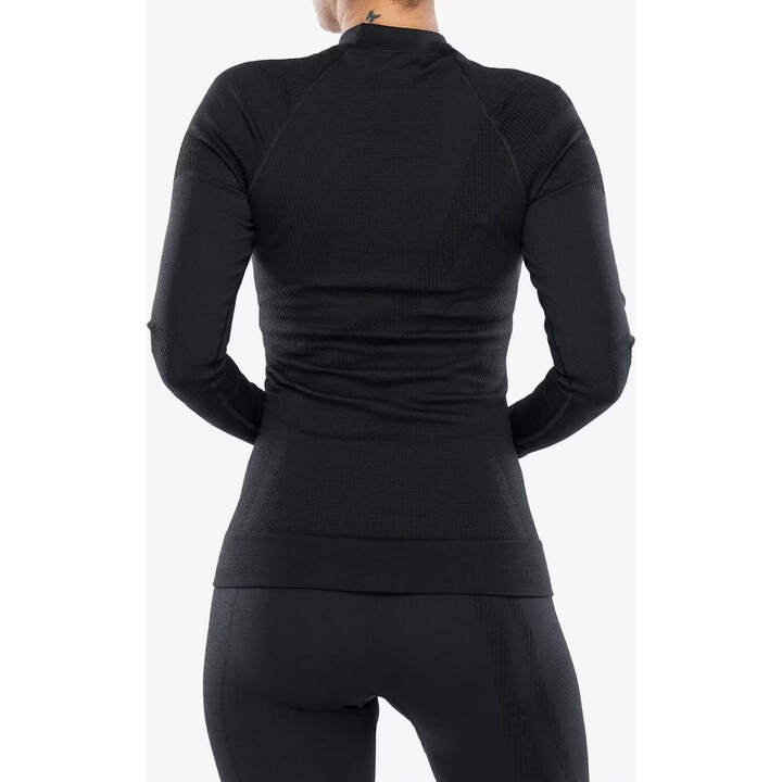 Brubeck Thermo Wool by Pustelnik 481879 Womens Merino Thermal Sweatshirt, Black, S