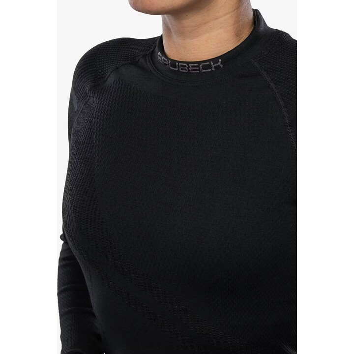 Brubeck Thermo Wool by Pustelnik 481879 Womens Merino Thermal Sweatshirt, Black, S