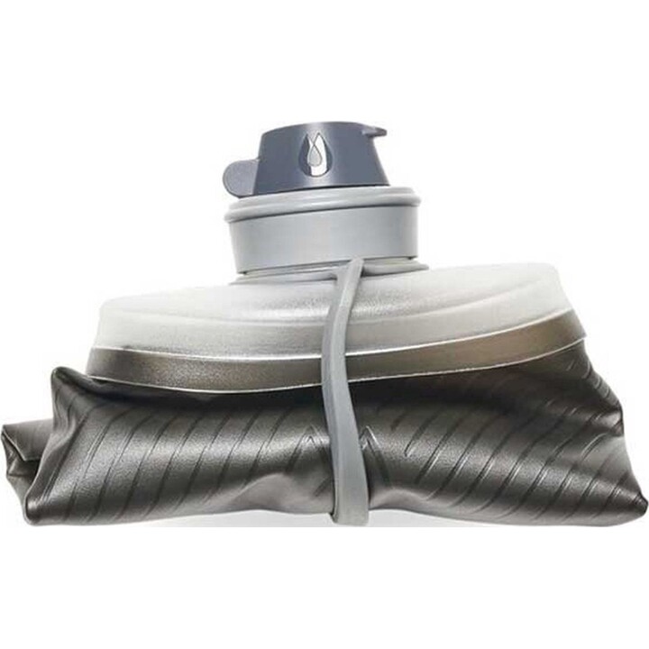 Botella de agua flexible HydraPak Flux 437344 de 1,5 l, color gris mamut